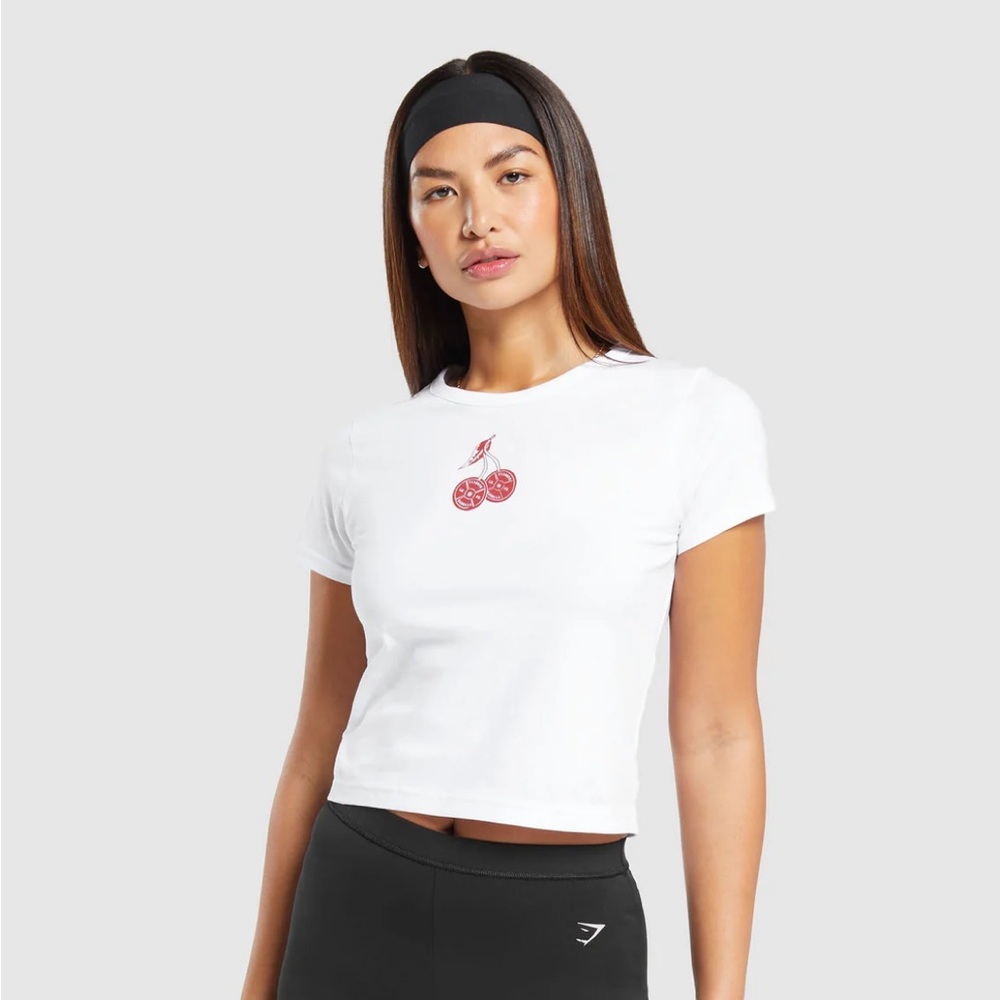 Gymshark Baby Tee- Barbell Cherries
